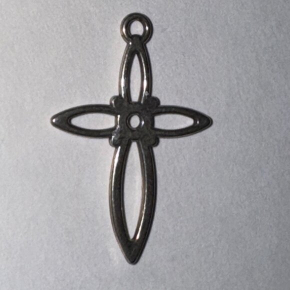 Sterling Silver Open Cross Pendant - Picture 11 of 16